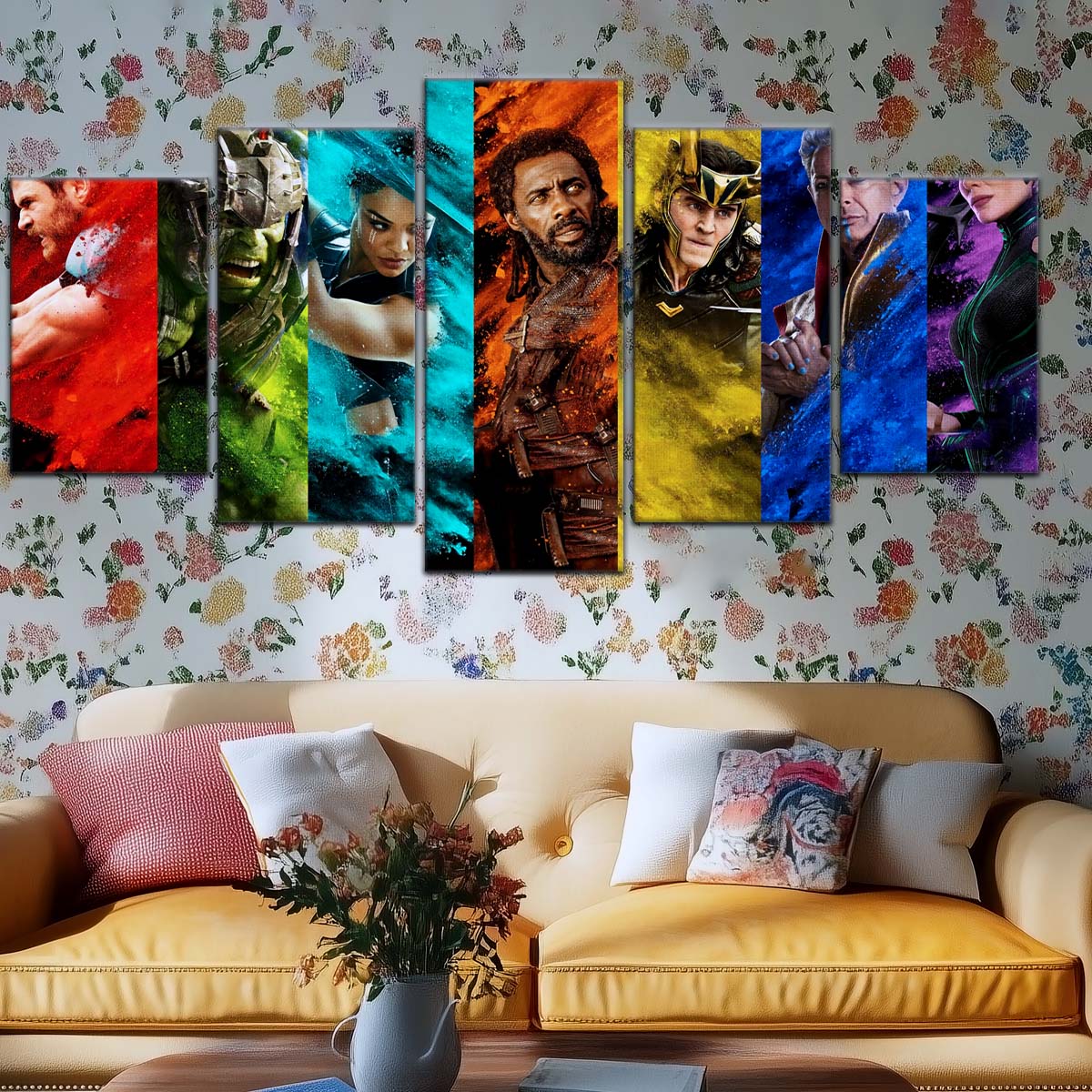 Marvel Wall Art - MCU5006 - Thor - Hulk - Loki - Ragnarok - Marvel Cinematic Universe Poster - Marvel Cinematic Universe Canvas