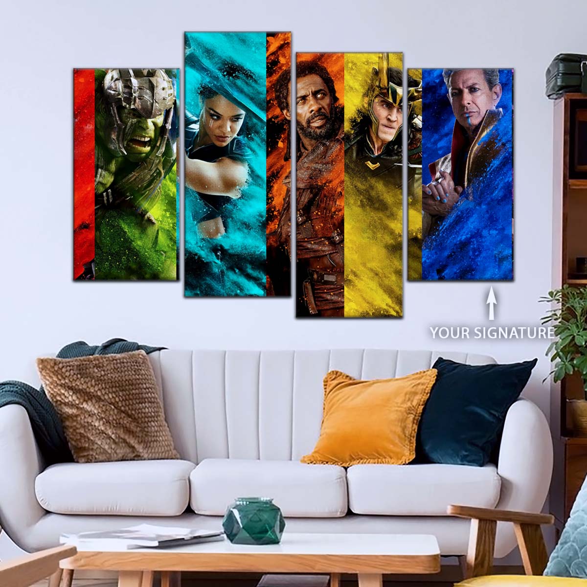 Marvel Wall Art - MCU5006 - Thor - Hulk - Loki - Ragnarok - Marvel Cinematic Universe Poster - Marvel Cinematic Universe Canvas