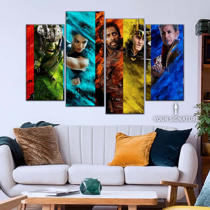 Marvel Wall Art - MCU5006 - Thor - Hulk - Loki - Ragnarok - Marvel Cinematic Universe Poster - Marvel Cinematic Universe Canvas