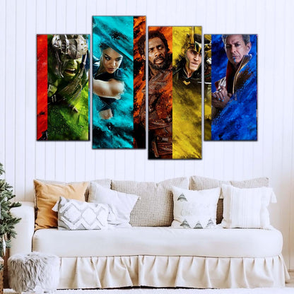 Marvel Wall Art - MCU5006 - Thor - Hulk - Loki - Ragnarok - Marvel Cinematic Universe Poster - Marvel Cinematic Universe Canvas