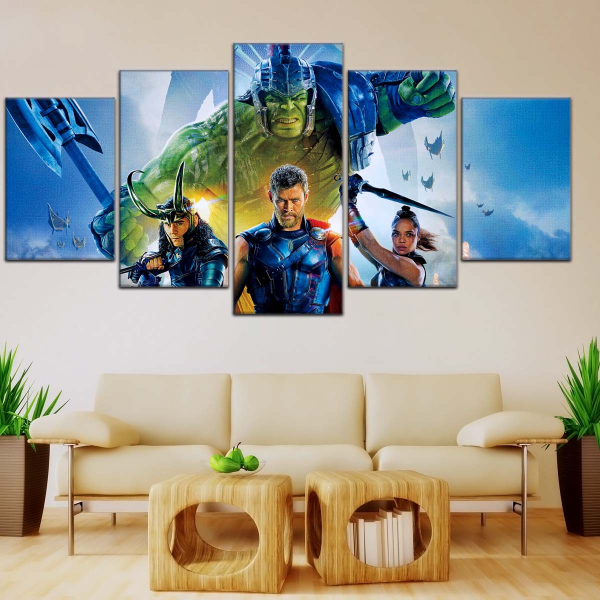 Marvel Wall Art - MCU5008 - Thor - Hulk - Loki - Odin - Ragnarok - Marvel Cinematic Universe Poster - Marvel Cinematic Universe Canvas