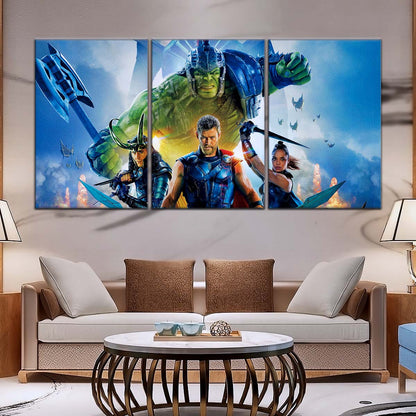 Marvel Wall Art - MCU5008 - Thor - Hulk - Loki - Odin - Ragnarok - Marvel Cinematic Universe Poster - Marvel Cinematic Universe Canvas