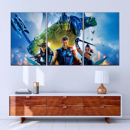 Marvel Wall Art - MCU5008 - Thor - Hulk - Loki - Odin - Ragnarok - Marvel Cinematic Universe Poster - Marvel Cinematic Universe Canvas