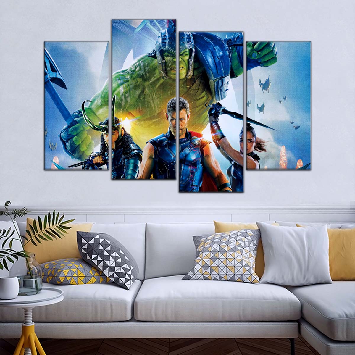 Marvel Wall Art - MCU5008 - Thor - Hulk - Loki - Odin - Ragnarok - Marvel Cinematic Universe Poster - Marvel Cinematic Universe Canvas