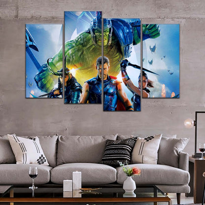 Marvel Wall Art - MCU5008 - Thor - Hulk - Loki - Odin - Ragnarok - Marvel Cinematic Universe Poster - Marvel Cinematic Universe Canvas