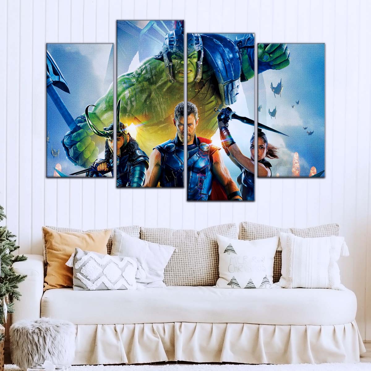 Marvel Wall Art - MCU5008 - Thor - Hulk - Loki - Odin - Ragnarok - Marvel Cinematic Universe Poster - Marvel Cinematic Universe Canvas