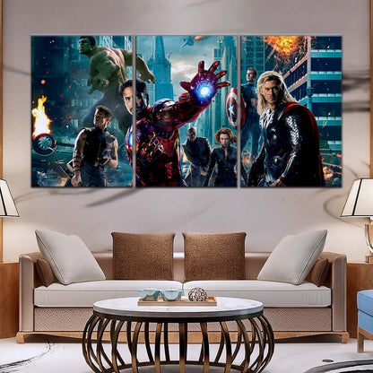 Marvel Wall Art - MCU5009 - The Avengers - Clint Barton - Hulk - Iron Man - Nick Fury - Black Widow - Captain America - Thor - Marvel Cinematic Universe Poster - Marvel Cinematic Universe Canvas