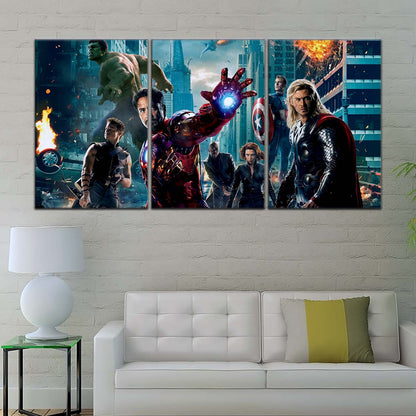 Marvel Wall Art - MCU5009 - The Avengers - Clint Barton - Hulk - Iron Man - Nick Fury - Black Widow - Captain America - Thor - Marvel Cinematic Universe Poster - Marvel Cinematic Universe Canvas