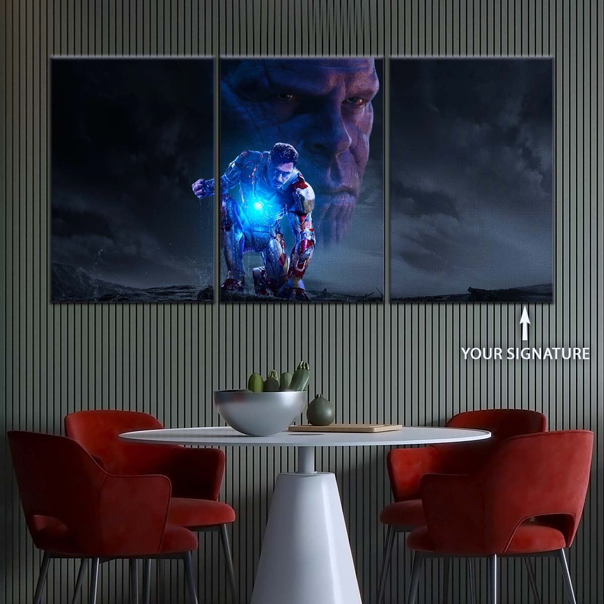 Marvel Wall Art - MCU5012 - Thanos vs Iron Man - Marvel Cinematic Universe Poster - Marvel Cinematic Universe Canvas