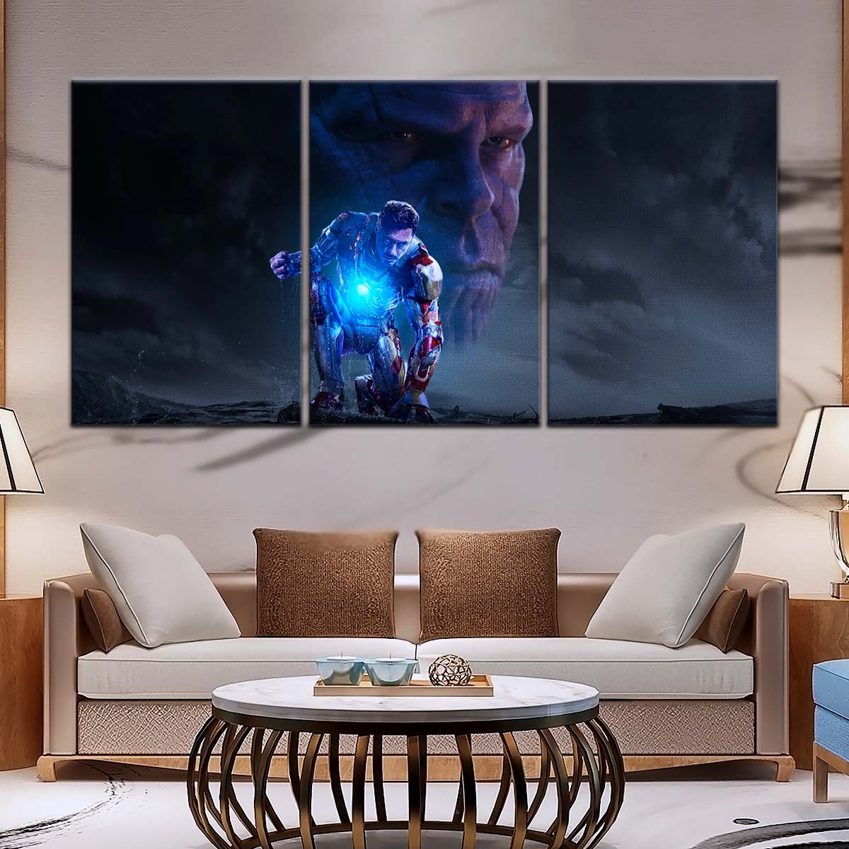 Marvel Wall Art - MCU5012 - Thanos vs Iron Man - Marvel Cinematic Universe Poster - Marvel Cinematic Universe Canvas