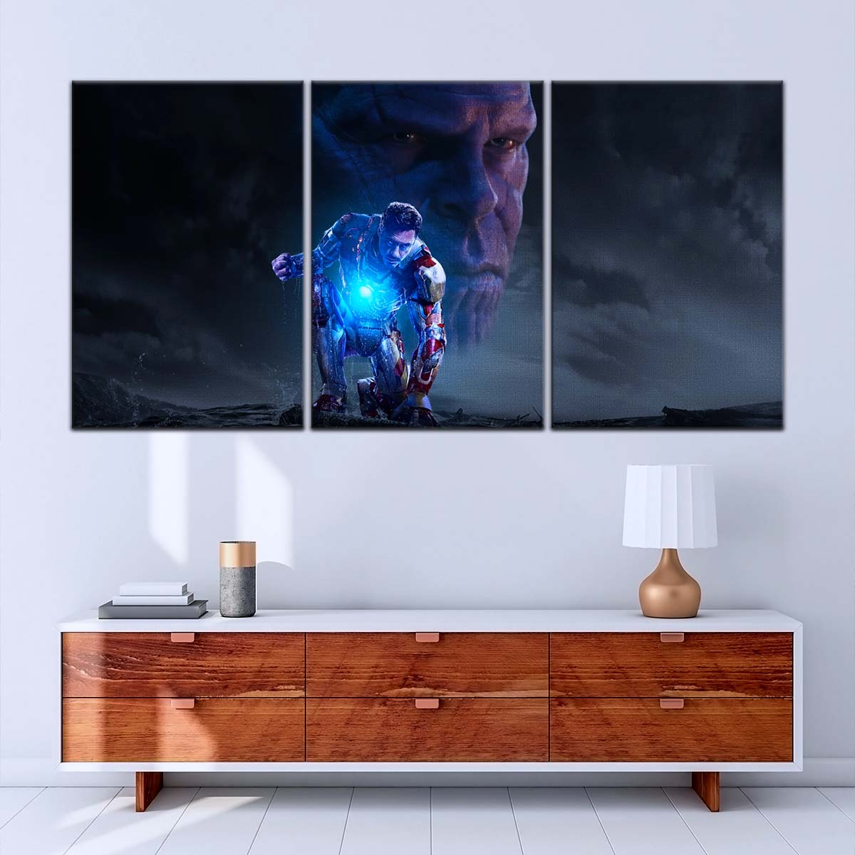 Marvel Wall Art - MCU5012 - Thanos vs Iron Man - Marvel Cinematic Universe Poster - Marvel Cinematic Universe Canvas