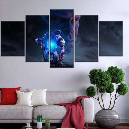 Marvel Wall Art - MCU5012 - Thanos vs Iron Man - Marvel Cinematic Universe Poster - Marvel Cinematic Universe Canvas