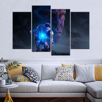 Marvel Wall Art - MCU5012 - Thanos vs Iron Man - Marvel Cinematic Universe Poster - Marvel Cinematic Universe Canvas