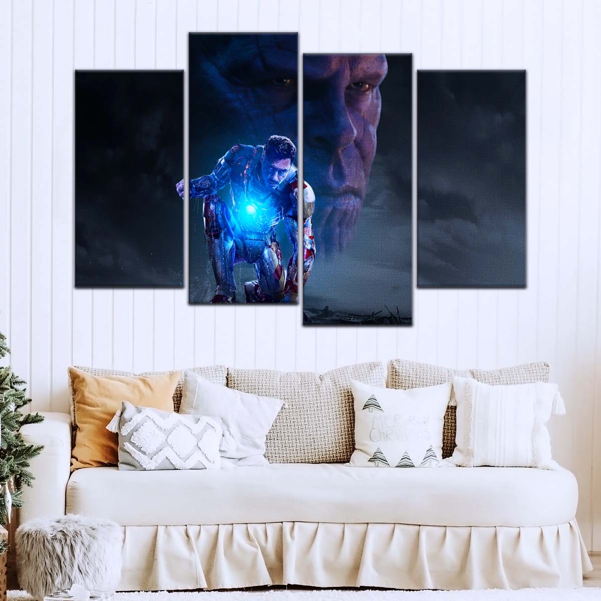Marvel Wall Art - MCU5012 - Thanos vs Iron Man - Marvel Cinematic Universe Poster - Marvel Cinematic Universe Canvas