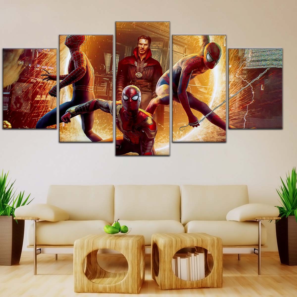 Marvel Wall Art - MCU5014 - Spider-Man No Way Home Meets Doctor Strange - Marvel Cinematic Universe Poster - Marvel Cinematic Universe Canvas