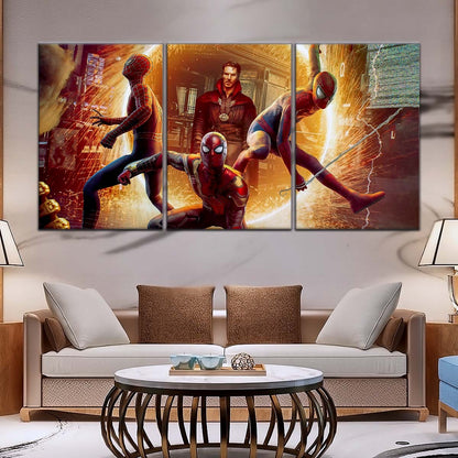 Marvel Wall Art - MCU5014 - Spider-Man No Way Home Meets Doctor Strange - Marvel Cinematic Universe Poster - Marvel Cinematic Universe Canvas
