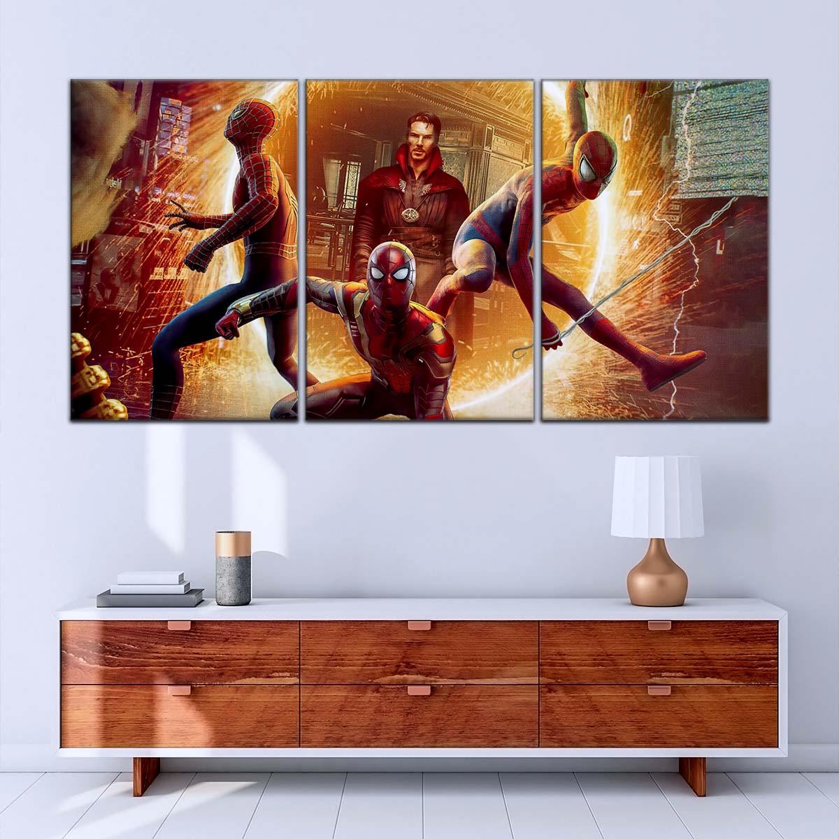 Marvel Wall Art - MCU5014 - Spider-Man No Way Home Meets Doctor Strange - Marvel Cinematic Universe Poster - Marvel Cinematic Universe Canvas
