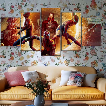 Marvel Wall Art - MCU5014 - Spider-Man No Way Home Meets Doctor Strange - Marvel Cinematic Universe Poster - Marvel Cinematic Universe Canvas