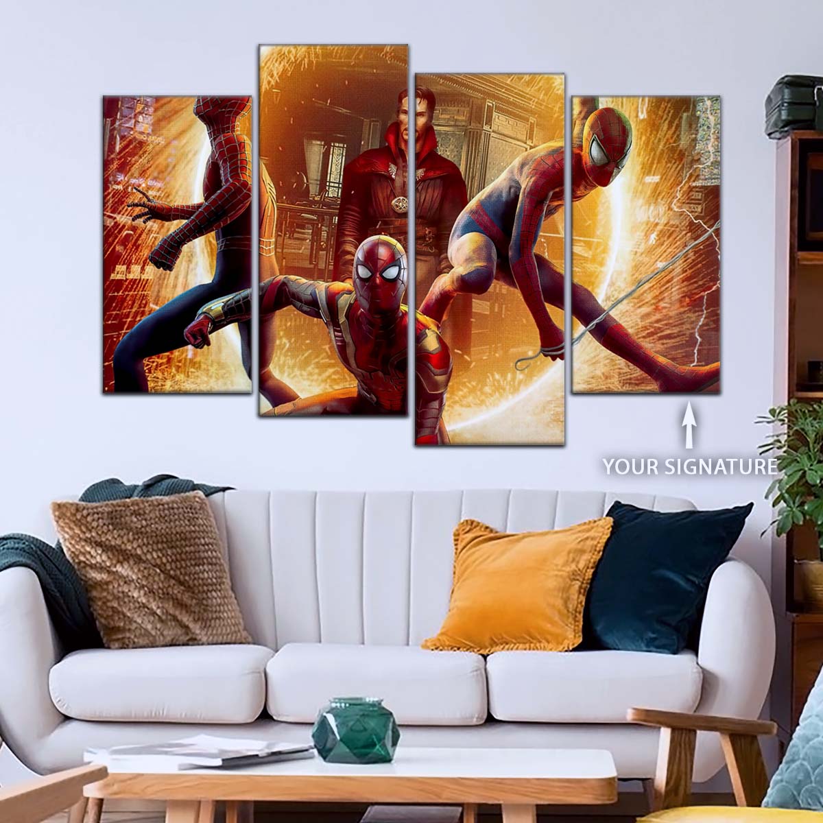 Marvel Wall Art - MCU5014 - Spider-Man No Way Home Meets Doctor Strange - Marvel Cinematic Universe Poster - Marvel Cinematic Universe Canvas