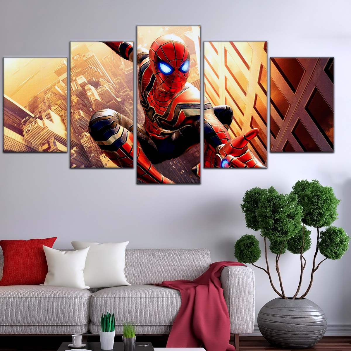 Marvel Wall Art - MCU5018 - Iron-Spider - Spider-Man in Avengers Infinity War - Marvel Cinematic Universe Poster - Marvel Cinematic Universe Canvas