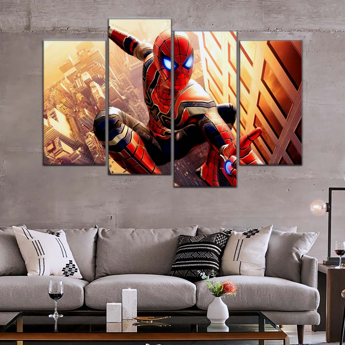 Marvel Wall Art - MCU5018 - Iron-Spider - Spider-Man in Avengers Infinity War - Marvel Cinematic Universe Poster - Marvel Cinematic Universe Canvas
