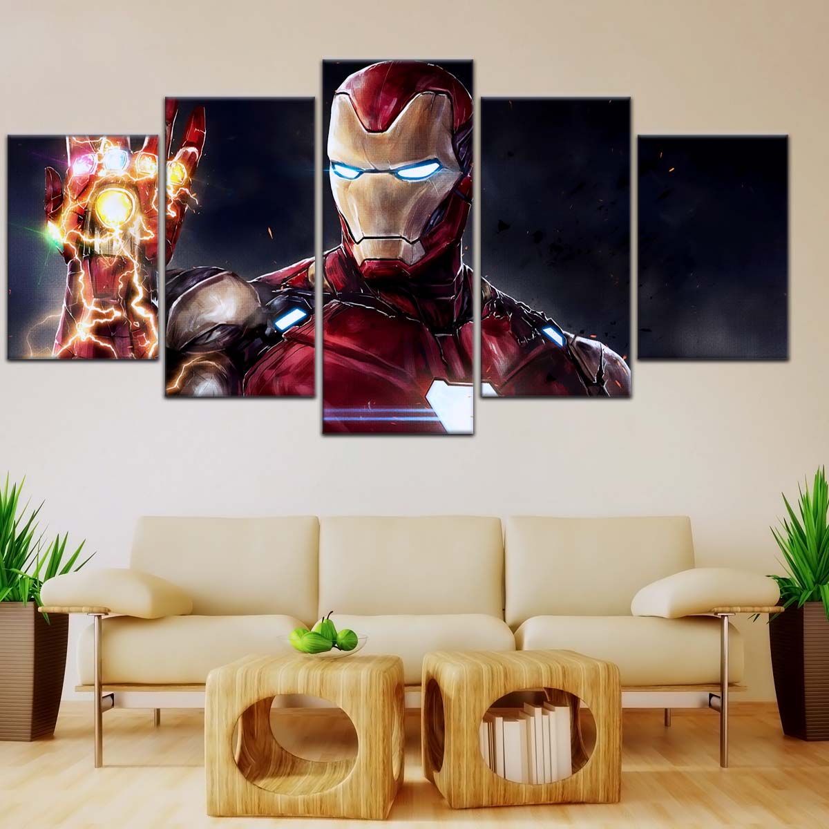 Marvel Wall Art - MCU5019 - Iron Man's Infinity Gauntlet - Avengers Endgame - Marvel Cinematic Universe Poster - Marvel Cinematic Universe Canvas