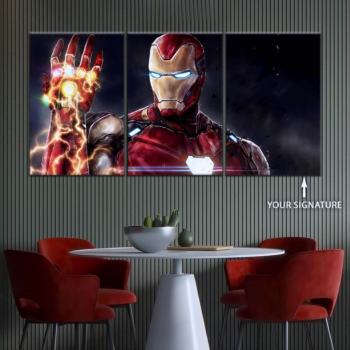 Marvel Wall Art - MCU5019 - Iron Man's Infinity Gauntlet - Avengers Endgame - Marvel Cinematic Universe Poster - Marvel Cinematic Universe Canvas