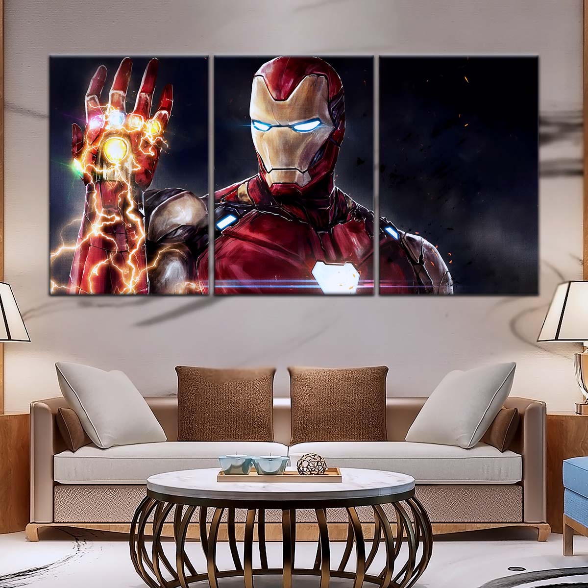 Marvel Wall Art - MCU5019 - Iron Man's Infinity Gauntlet - Avengers Endgame - Marvel Cinematic Universe Poster - Marvel Cinematic Universe Canvas