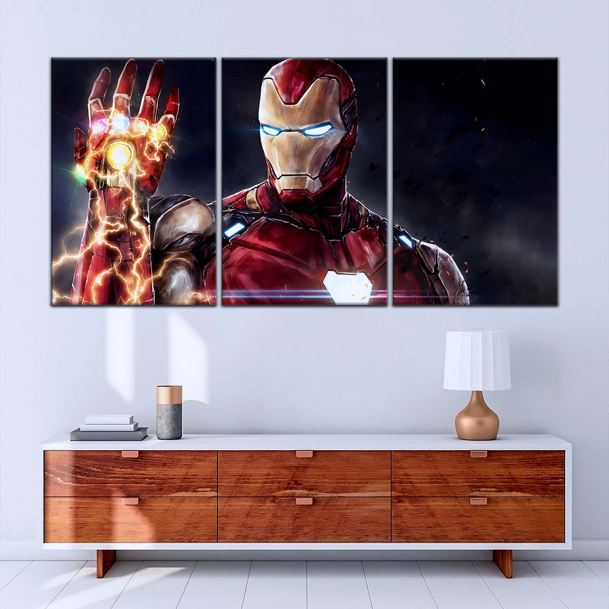 Marvel Wall Art - MCU5019 - Iron Man's Infinity Gauntlet - Avengers Endgame - Marvel Cinematic Universe Poster - Marvel Cinematic Universe Canvas