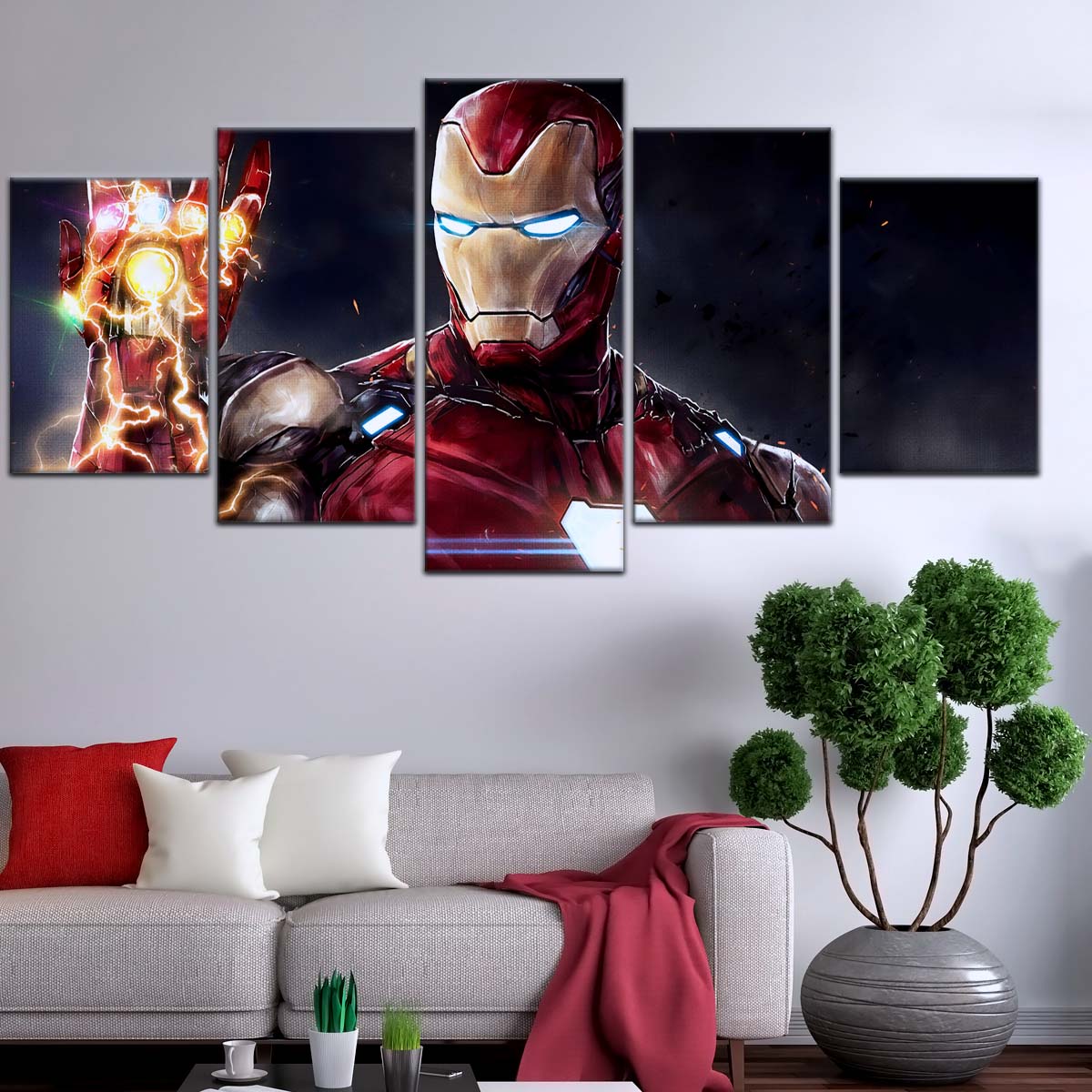 Marvel Wall Art - MCU5019 - Iron Man's Infinity Gauntlet - Avengers Endgame - Marvel Cinematic Universe Poster - Marvel Cinematic Universe Canvas