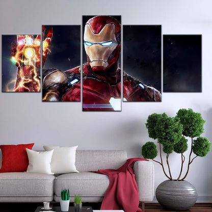 Marvel Wall Art - MCU5019 - Iron Man's Infinity Gauntlet - Avengers Endgame - Marvel Cinematic Universe Poster - Marvel Cinematic Universe Canvas