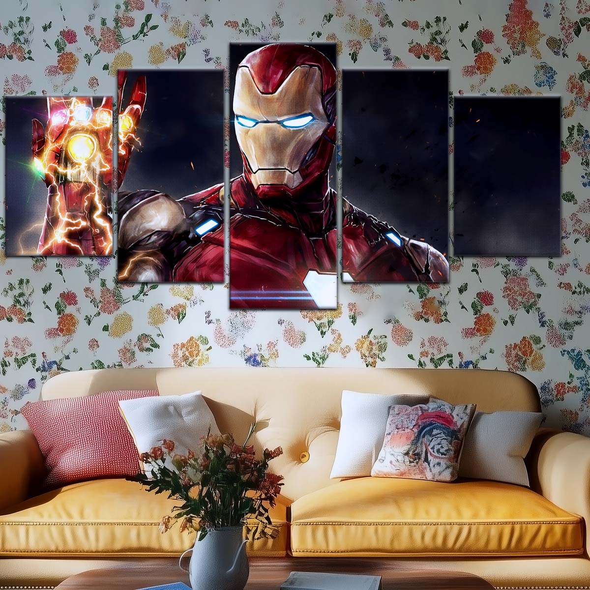 Marvel Wall Art - MCU5019 - Iron Man's Infinity Gauntlet - Avengers Endgame - Marvel Cinematic Universe Poster - Marvel Cinematic Universe Canvas