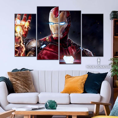 Marvel Wall Art - MCU5019 - Iron Man's Infinity Gauntlet - Avengers Endgame - Marvel Cinematic Universe Poster - Marvel Cinematic Universe Canvas