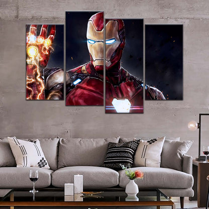 Marvel Wall Art - MCU5019 - Iron Man's Infinity Gauntlet - Avengers Endgame - Marvel Cinematic Universe Poster - Marvel Cinematic Universe Canvas