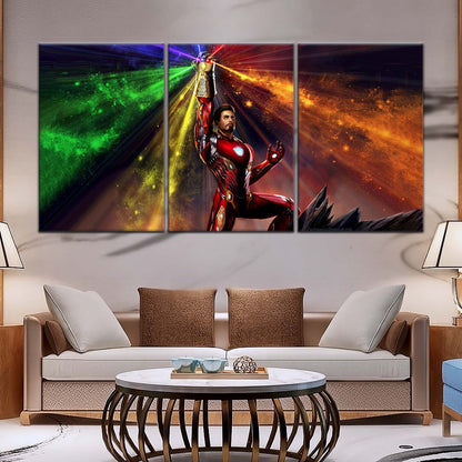 Marvel Wall Art - MCU5020 - Iron Man Wielding Infinity Gauntlet - Marvel Cinematic Universe Poster - Marvel Cinematic Universe Canvas