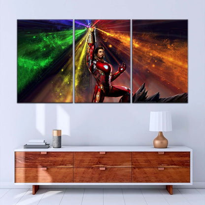 Marvel Wall Art - MCU5020 - Iron Man Wielding Infinity Gauntlet - Marvel Cinematic Universe Poster - Marvel Cinematic Universe Canvas