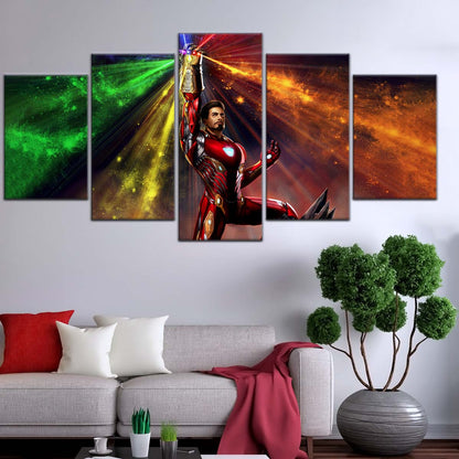 Marvel Wall Art - MCU5020 - Iron Man Wielding Infinity Gauntlet - Marvel Cinematic Universe Poster - Marvel Cinematic Universe Canvas