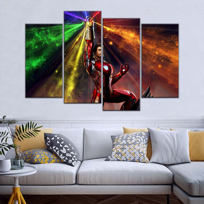 Marvel Wall Art - MCU5020 - Iron Man Wielding Infinity Gauntlet - Marvel Cinematic Universe Poster - Marvel Cinematic Universe Canvas