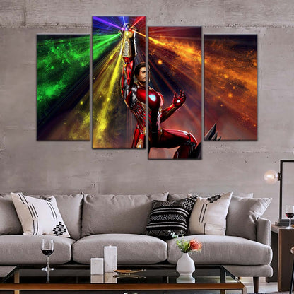 Marvel Wall Art - MCU5020 - Iron Man Wielding Infinity Gauntlet - Marvel Cinematic Universe Poster - Marvel Cinematic Universe Canvas
