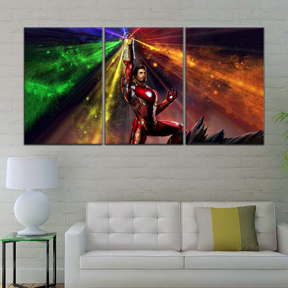 Marvel Wall Art - MCU5020 - Iron Man Wielding Infinity Gauntlet - Marvel Cinematic Universe Poster - Marvel Cinematic Universe Canvas