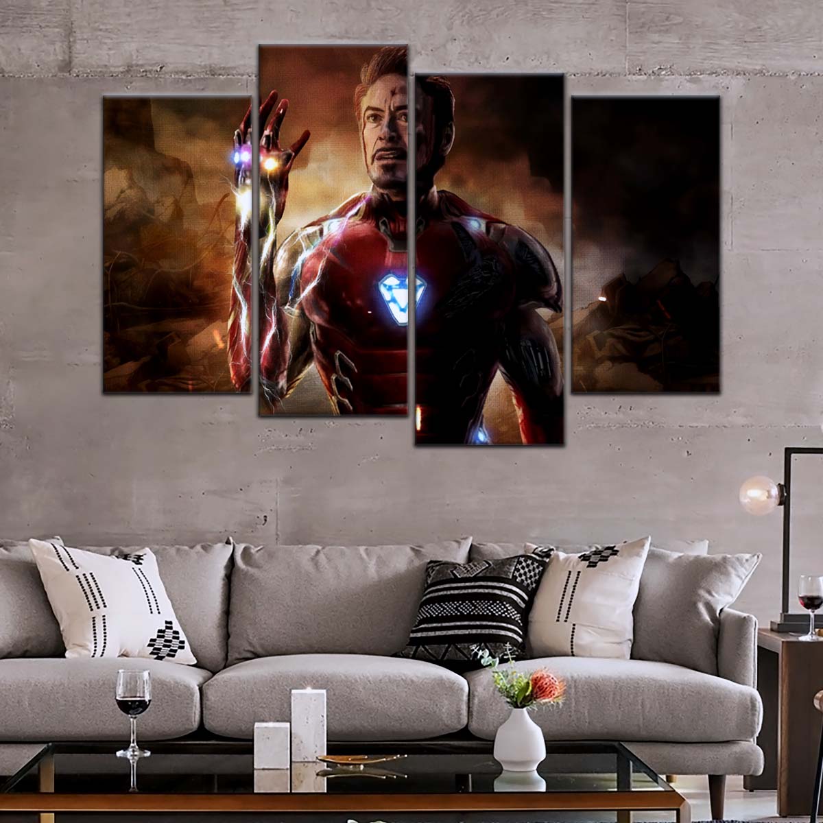Marvel Wall Art - MCU5022 - Iron Man - Tony Stark - Avengers EndGame - Marvel Cinematic Universe Poster - Marvel Cinematic Universe Canvas