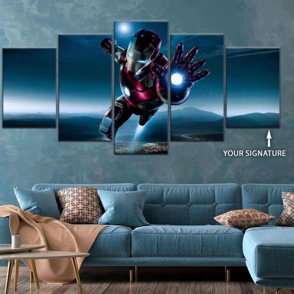 Marvel Wall Art - MCU5025 - Iron Man - Avengers Age of Ultron Epic Flight - Marvel Cinematic Universe Poster - Marvel Cinematic Universe Canvas