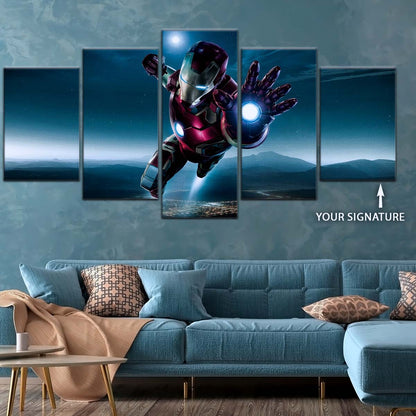 Marvel Wall Art - MCU5025 - Iron Man - Avengers Age of Ultron Epic Flight - Marvel Cinematic Universe Poster - Marvel Cinematic Universe Canvas