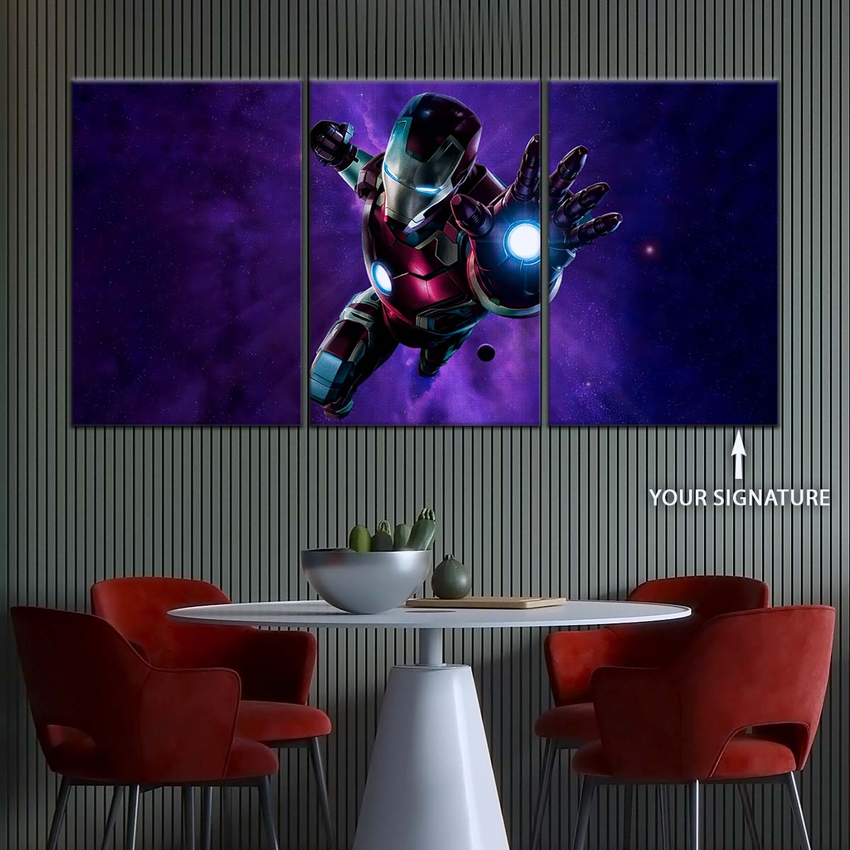 Marvel Wall Art - MCU5027 - Iron Man - Futuristic Hero in Action - Marvel Cinematic Universe Poster - Marvel Cinematic Universe Canvas