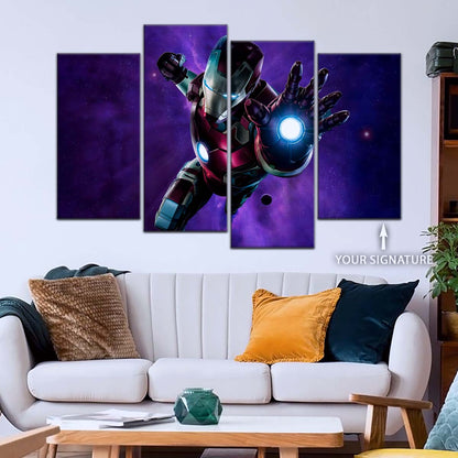 Marvel Wall Art - MCU5027 - Iron Man - Futuristic Hero in Action - Marvel Cinematic Universe Poster - Marvel Cinematic Universe Canvas