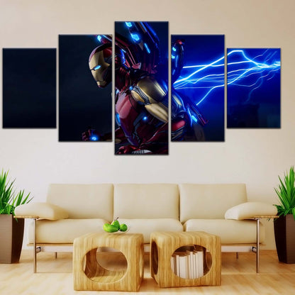 Marvel Wall Art - MCU5028 - Iron Man - Electrifying Power in Action - Marvel Cinematic Universe Poster - Marvel Cinematic Universe Canvas