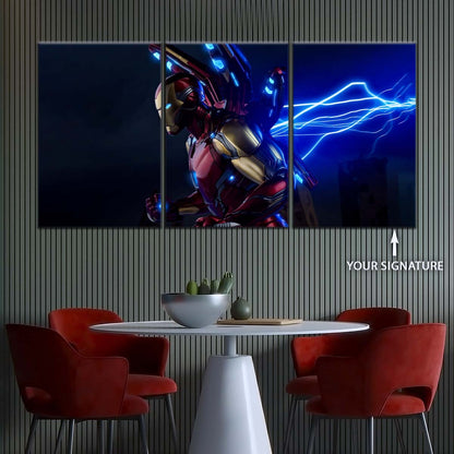 Marvel Wall Art - MCU5028 - Iron Man - Electrifying Power in Action - Marvel Cinematic Universe Poster - Marvel Cinematic Universe Canvas