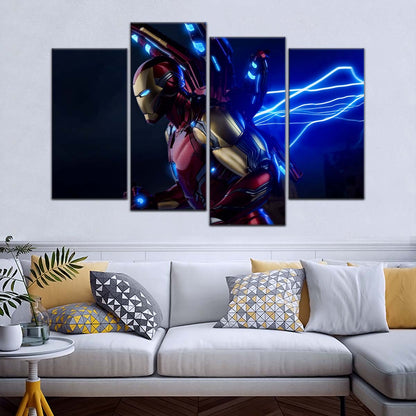 Marvel Wall Art - MCU5028 - Iron Man - Electrifying Power in Action - Marvel Cinematic Universe Poster - Marvel Cinematic Universe Canvas