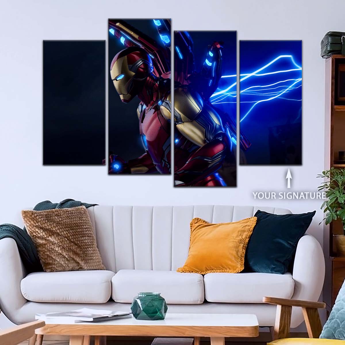 Marvel Wall Art - MCU5028 - Iron Man - Electrifying Power in Action - Marvel Cinematic Universe Poster - Marvel Cinematic Universe Canvas