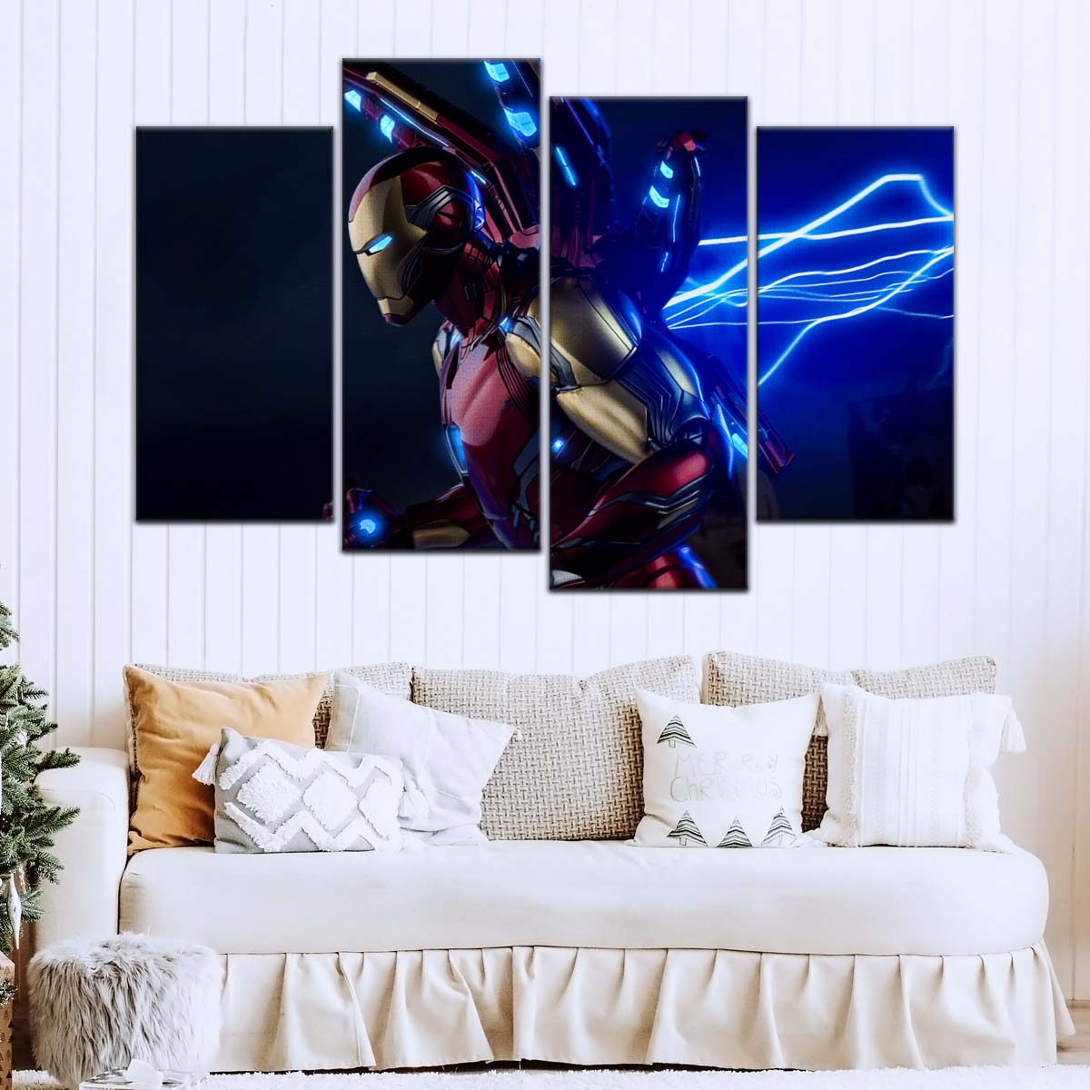 Marvel Wall Art - MCU5028 - Iron Man - Electrifying Power in Action - Marvel Cinematic Universe Poster - Marvel Cinematic Universe Canvas